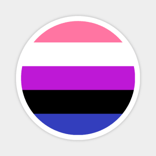 genderfluid pride Magnet